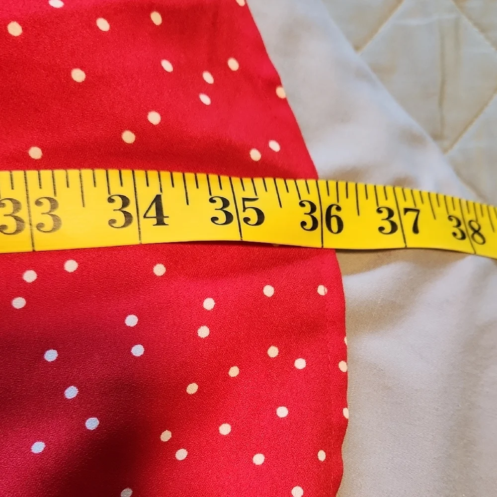 Red Polka Dot Sleeveless Dress- Last Chance - Picture 9 of 9